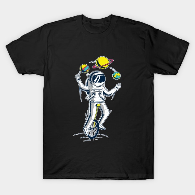 Austronaut on Unicycle Unicycle rider Unicycle gift T-Shirt by favoriteshirt